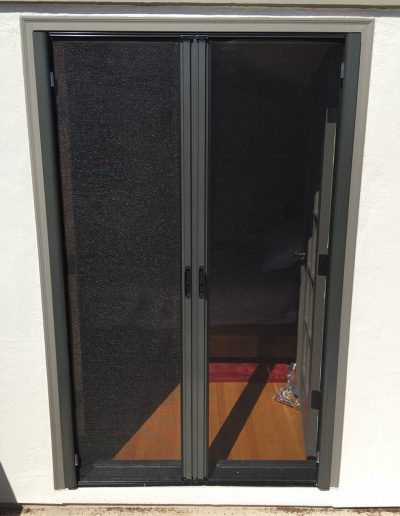 French Retractable Screen Doors (in Bronze)