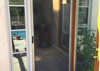Single RollAway Retractable Screen Door (in Grey)