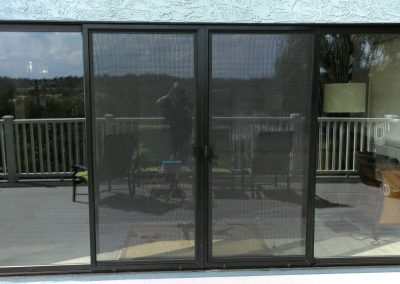 Sliding Screen Doors with Meeting Bar (in Black)