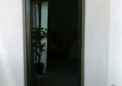 Vista Swinging Screen Door in Bronze with UltraVue
