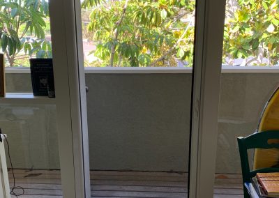 Interior View of Single Retractable Door (White)