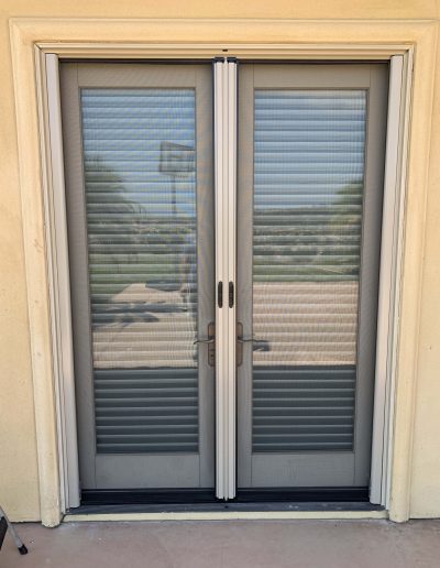 Exterior View of Champagne Beige French Retractables