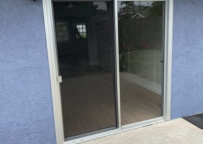 White Standard Sliding Patio Screen Door