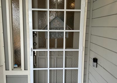 Cape Cod Swinging Screen Door in White