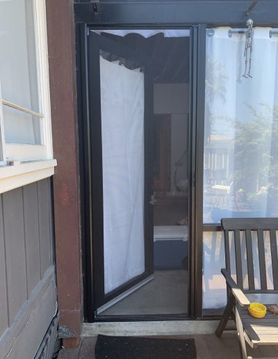 Exterior View of Single RollAway Retractable Door