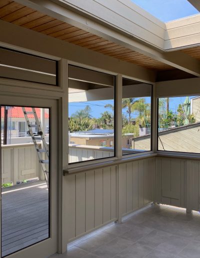 Interior View of Screened in Porch