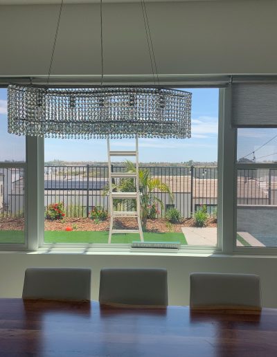 Interior View of Ground Level UV Phifer Solar Screens