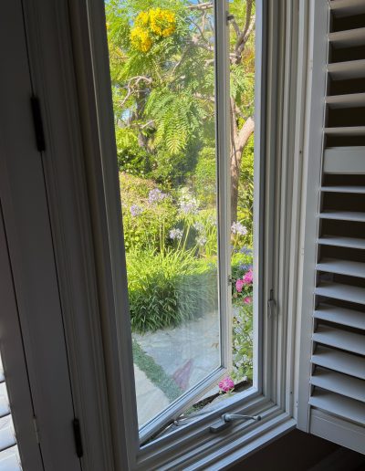 UltraVue Low-Profile Invisible Mesh on Casement Window