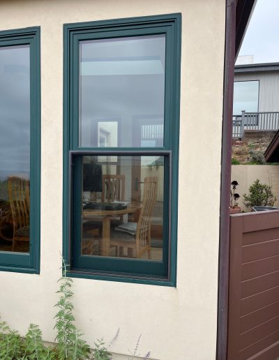 Bronze Window Screen on Custom Double Hung Window