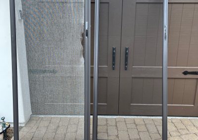 Before and After Premiere Sliding Screen Doors with UltraVue Mesh