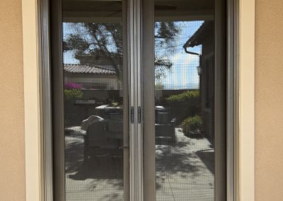 Exterior View of French RollAway Retractable Doors