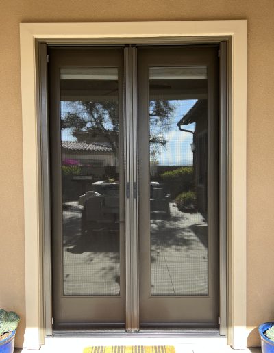 Exterior View of French RollAway Retractable Doors