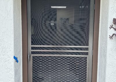 Protecto Swinging Screen Door in Bronze