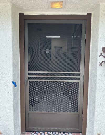 Protecto Swinging Screen Door (in Bronze)