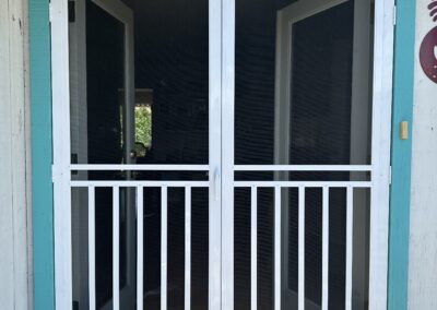 Craftsman French Swinging Screen Doors in White