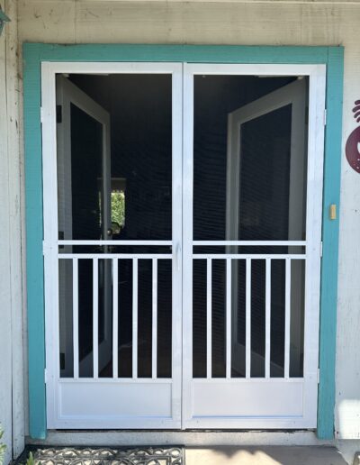 Craftsman French Swinging Screen Doors (in White)