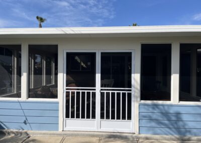 Craftsman French Swinging Screen Doors in White