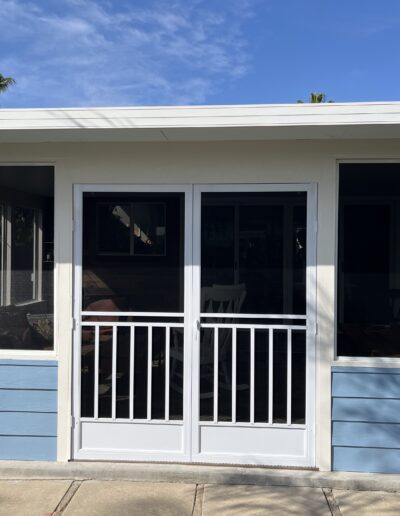 Craftsman French Swinging Screen Doors (in White)