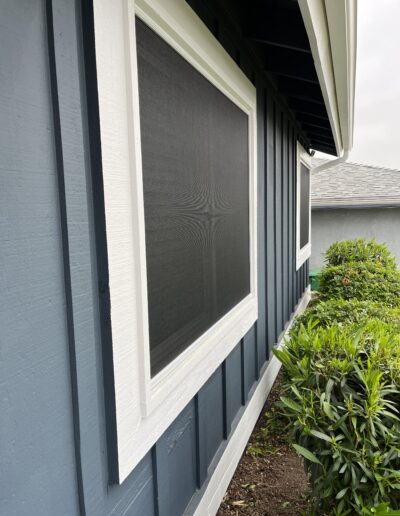 Solar Screens on Ground Level Windows
