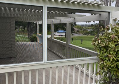 Enclosed Patio Structure with Custom Built Screens