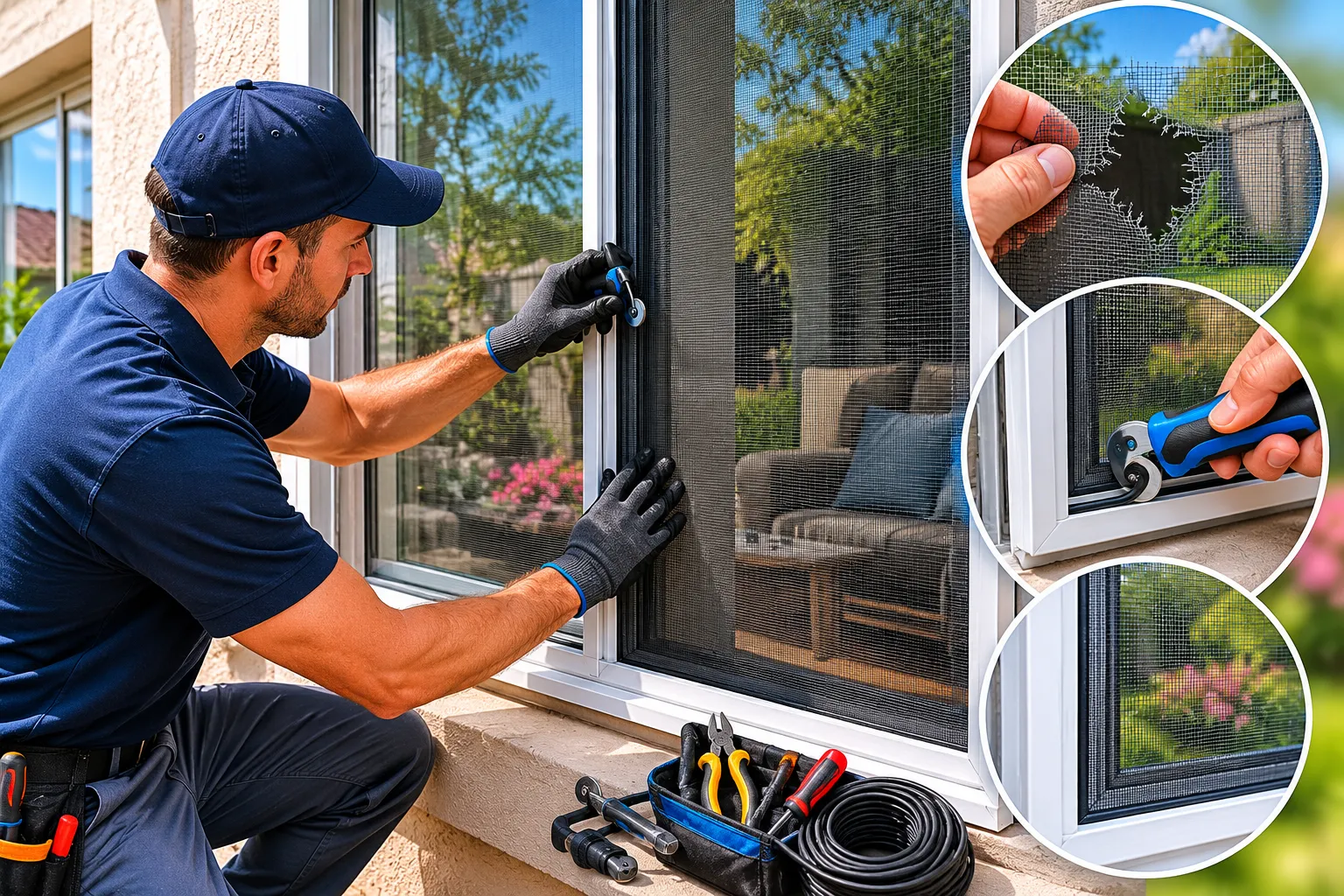 On-Site Window Screen Repair